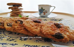 Galletas De Avena Con Arándanos Y Miel, Sin Mantequilla Ni Azúcar - Sin Y Con Thermomix 
