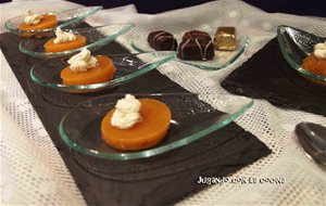 Gelatina De Caqui Con Mascarpone
