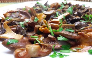 Salteado De Setas De Temporada Con Ajo Y Perejil
