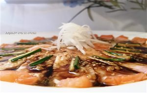 Sashimi De Salmón New Style - Nobu Matsuhisa -
