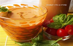 Sopa De Tomate Caprese Con Mozzarella Y Albahaca - Con Y Sin Thermomix
