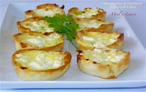 Mini Quiches De Calabacín Y Queso De Cabra
