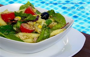 Ensalada De Macarrones Con Salsa Pesto
