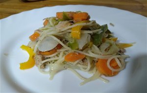 Fideos Chinos Con Verduras
