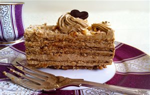 Tarta De Café Y Galletas. 
