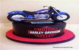 Tarta Moto Harley Davidson
