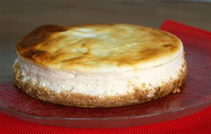 Tarta De Queso Fresco 0%. Baja En Azúcar Y En Grasa.
