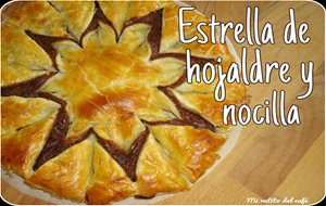 Estrella De Hojaldre Y Nocilla
