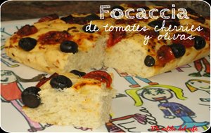 Focaccia De Tomates Cherries Y Olivas
