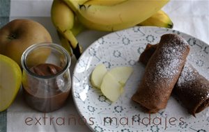 Crêpes De Chocolate "roulées"
