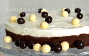 Tarta De Queso En Blanco Y Negro
