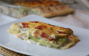 Canelones De Verdura Gratinados 
