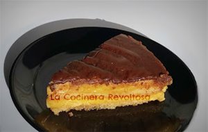Tarta Extra Rápida De Bizcocho Y Flan Sin Lactosa