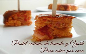 Pastel Salado De Tomate Y York
