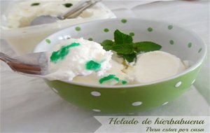 Helado De Hierbabuena
