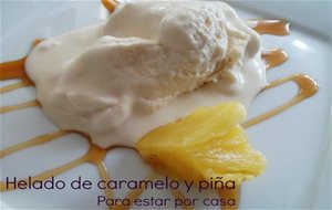 Helado De Caramelo Y Piña
