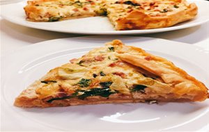 Quiche De Brotes Y Jamón Sin Lactosa
