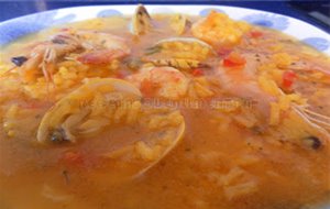 Arroz Caldoso Con Almejas Y Gambas
