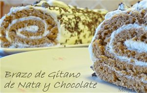 Brazo De Gitano De Nata Y Chocolate
