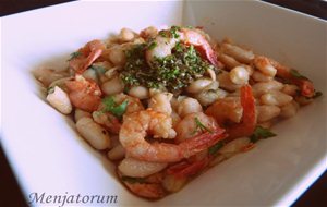 Judias Blancas Con Gambas De Mahón
