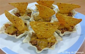 Tartaletas Tex-mex Con Obleas De Empanadilla
