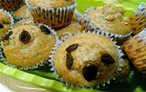 Magdalenas Veganas De Coco,nueces Y Pasas.
