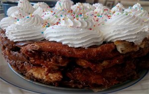 Paso A Paso-tarta De Torrijas Y Nutella-
