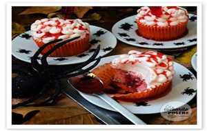 Halloween 2015: Cupcakes De Cerebro Sangriento / Bloody Brain Cupcakes
