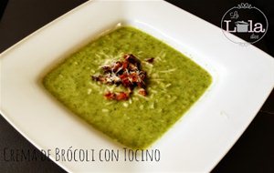Crema De Brócoli Con Tocino
