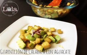 Guarnición De Calabaza Con Aguacate
