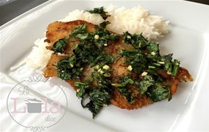 Pescado Frito, Con Cilantro Y Ajo
