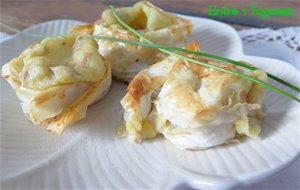 Caracolas De Masa Filo Rellenas De Atún Y Puré De Patatas Al Limón