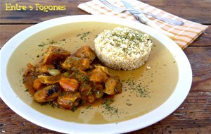 Tajine De Lomo Con Castañas Y Guarnición De Bulgur