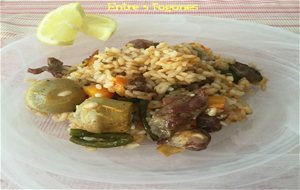 Arroz Ibérico Con Verduras