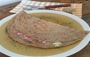 Crêpes De Trigo Sarraceno Con Jamón York