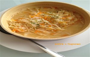 Sopa De Verdura En Caldo De Cocido