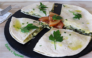 Quesadillas De Pollo Y Verdura