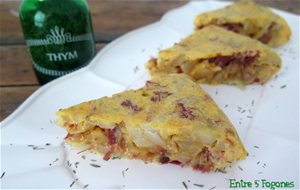 Tortilla De Patatas Con Confit De Pato