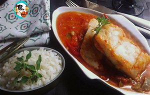 Bacalao Con Fritada De Pimientos