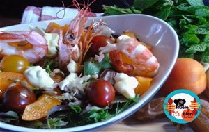 Ensalada De Gambones Con Albaricoques