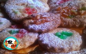 Galletas  De Vainilla Con Fruta Confitada