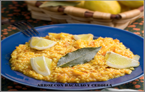 Arroz Con Bacalao Y Cebolla
