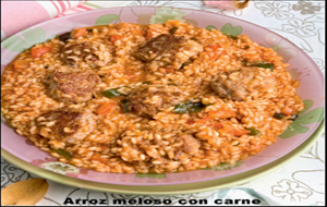 Arroz Meloso Con Carne
