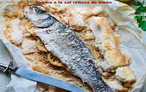 Lubina A La Sal Rellena De Limón
