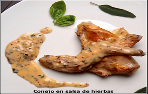 Conejo En Salsa De Hierbas
