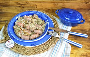 Arroz Con Setas Y Salchichas
