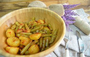 Patatas Con Judias Verdes (guarnicion Para Carne O Pescado)
