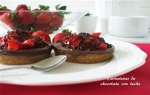 Tartaletas De Chocolate Con Leche {sin Horno}
