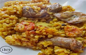 Arroz De Mar Y Montaña (carne Y Pescado)/ "sea And Mountain" (meat And Fish) Rice
