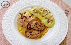 Solomillo De Cerdo Al Vino De Malaga Con Crema De Patata/ Pork Tenderloin In Malaga Wine Sauce With Potato Cream
